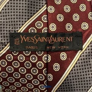 Yves Saint Laurent Paris New York Silk Necktie